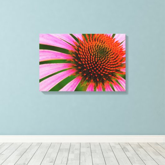 Conefloer Canvas Afdruk (Insitu (Houten vloer))