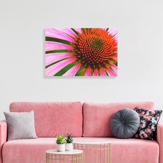 Conefloer Canvas Afdruk (Insitu (Woonkamer))