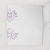 Conefloer elegant Damask Blank Place Kaarten Plaatskaartje (Buitenkant ongevouwen)