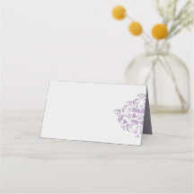 Conefloer elegant Damask Blank Place Kaarten