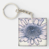 Conefloerschets Acrylische Sleutelhanger (Voorkant)