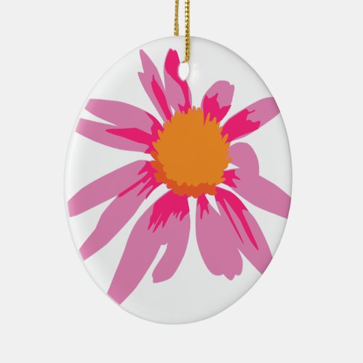 CONEFLOWER BLOSSOM [2 lichtroze] Keramisch Ornament (Rechts)