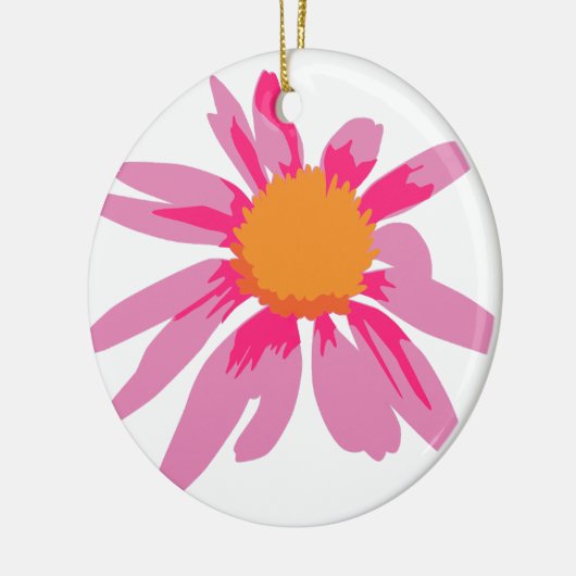 CONEFLOWER BLOSSOM [2 lichtroze] Keramisch Ornament (Links)