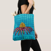 coneflower canvas tas (Dichtbij)