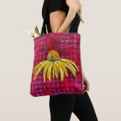 Coneflower Canvas tas Magenta & Geel (Dichtbij)
