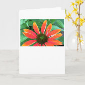 Coneflower, card kaart (Gele Bloem)