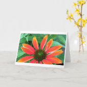 Coneflower, card kaart (Gele Bloem)