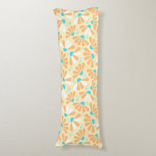 Coneflower Confetti op eierschaal Lichaamskussen (Voorkant Verticaal)