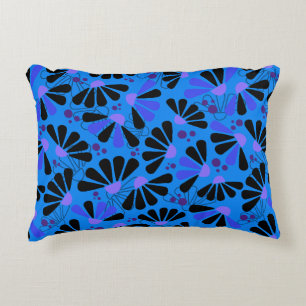 Coneflower Confetti op Paradise Blue Accent Kussen