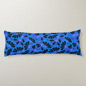 Coneflower Confetti op Paradise Blue Lichaamskussen (Achterkant)