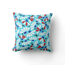 Coneflower Confetti op Tropical Blue