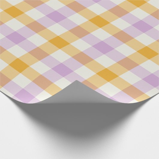 Coneflower Gingham - Wrapping Paper Cadeaupapier (Hoek)