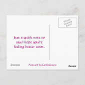 Coneflower krijgt snel weer goed briefkaart (Achterkant)