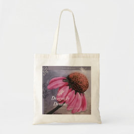Coneflower Notes & Dragonfly dromen Tote Bag
