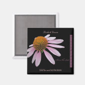 Coneflower Save the Date Magneet (Voorkant / Achterkant)