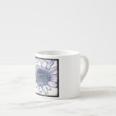 Coneflower Sketch Espresso Kop (Voorkant rechts)