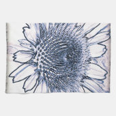 Coneflower Sketch Theedoek (Horizontaal)