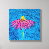 Coneflower Wrapped Canvas Print (Voorkant)