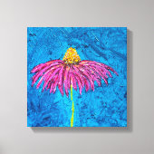 Coneflower Wrapped Canvas Print (Voorkant)