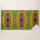 Coneflowers, Black Eyed Susans, Echinacea Strandlaken (Voorkant)