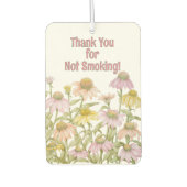 Coneflowers Botanische Waterverf Kunst gepersonali Luchtverfrisser (Voorkant)