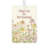 Coneflowers Botanische Waterverf Kunst gepersonali Luchtverfrisser (Achterkant)