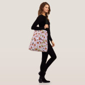 Coneflowers en bijen crossbody tas (Op model)