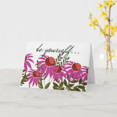 Coneflowers voor moed kaart (Gele Bloem)