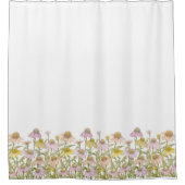 Coneflowers Waterverf Botanische Art Shower Curtai Douchegordijn (Voorkant)