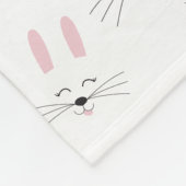 Conejo blanco fleece deken (Hoek)