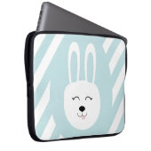 Conejo feliz laptop sleeve (Voorkant Rechts)