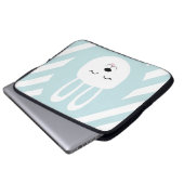Conejo feliz laptop sleeve (Voorkant onderkant)