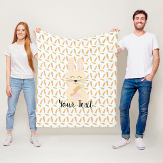 Conejo y zanahorias fleece deken