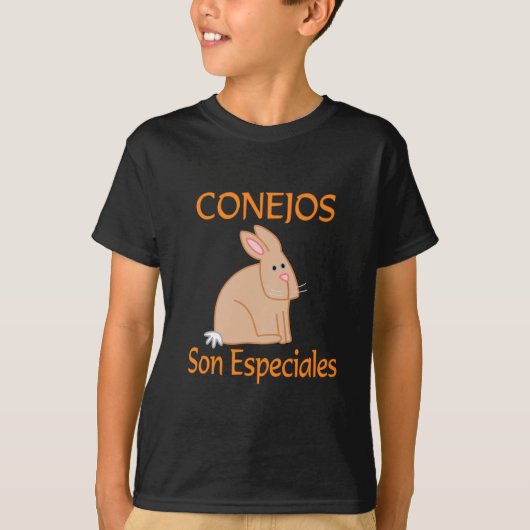 Conejos Son Especiales T-shirt (Voorkant)