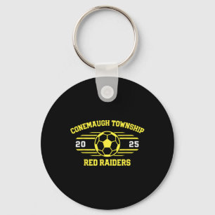 Conemaugh Township Red Raiders Voetbal Byll 2025 Sleutelhanger
