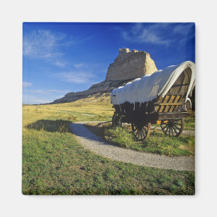 Conestoga-wagen bij Scottsbluff National Magneet