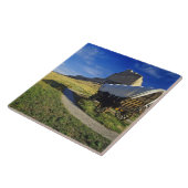 Conestoga-wagen bij Scottsbluff National Tegeltje (Zijkant)