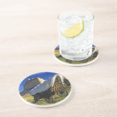 Conestoga-wagen bij Scottsbluff National Zandsteen Onderzetter (Zijkant)