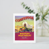Conestoga Westerne groenten Briefkaart (Staand voorkant)