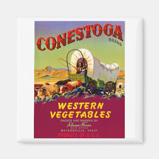 Conestoga Westerne groenten Magneet (Voorkant)