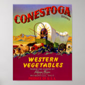 Conestoga Westerne groenten Poster (Voorkant)