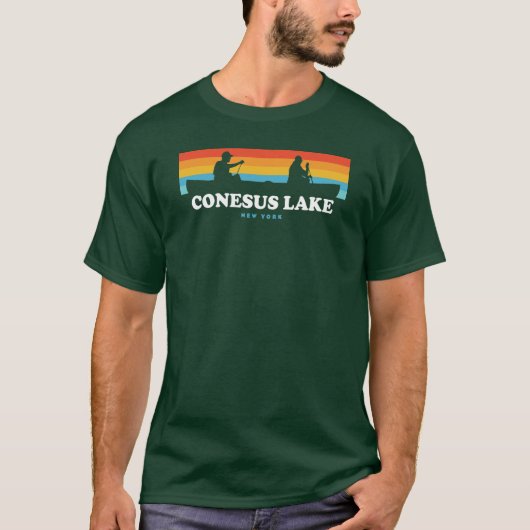 Conesus Lake New York Kano T-shirt (Voorkant)