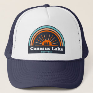Conesus Lake New York Rainbow Trucker Pet