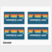 Conesus Lake New York Rechthoekige Sticker (Vel)