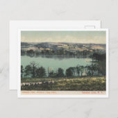 Conesus Lake NY, Long Point Uitzicht 1905 Briefkaart (Voorkant / Achterkant)