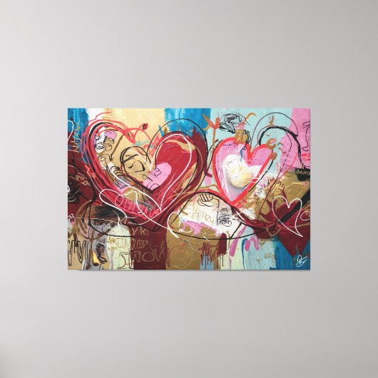 Conexões Apaixonadas Canvas Afdruk (Voorkant)