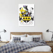 Coney Family Crest Canvas Afdruk (Insitu (Slaapkamer))