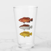 Coney Grouper Drink Glass Glas (Voorkant)
