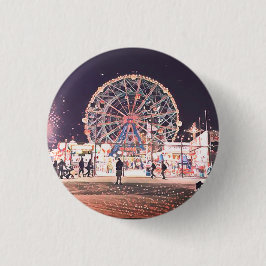 Coney Island Amusement Ronde Button 3,2 Cm