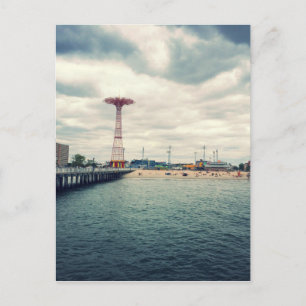 Coney Island Beach Panorama Briefkaart